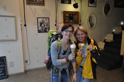 enjoying some gelato